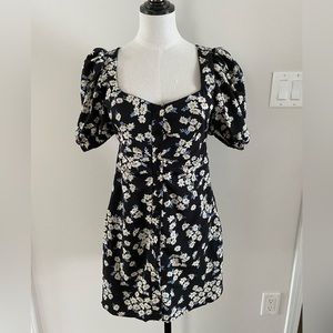 Flower-print dress